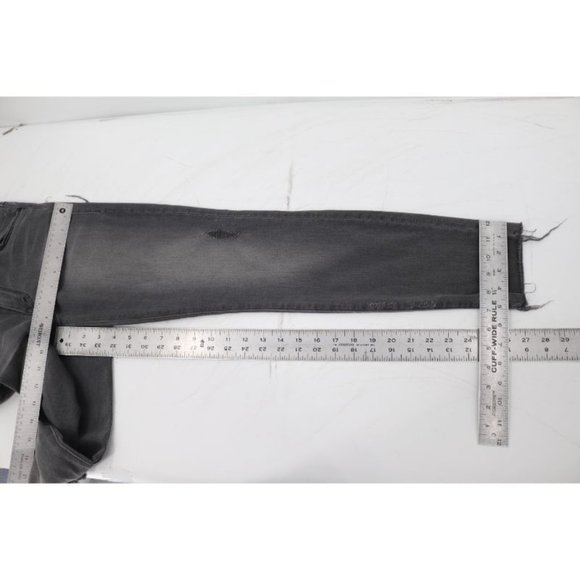 Mother Jeans Womens 26 Looker Ankle Fray Skinny Last Chance Saloon Stretch Crop - Picture 10 of 15